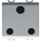 British power socket 2 module titanium